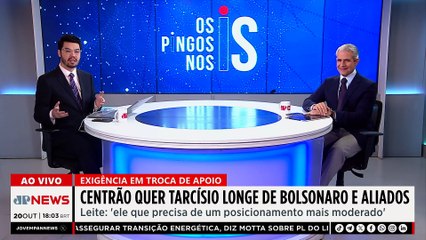Ameaça? Centrão promete apoio a Tarcísio de Freitas caso governador se afaste de Jair Bolsonaro