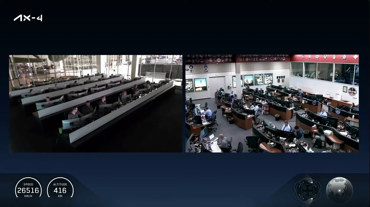 Watch SpaceX's AX-4 Crew Dragon Drift Away From Space Station After Undocking