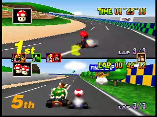 Mario Kart 64 online multiplayer - n64