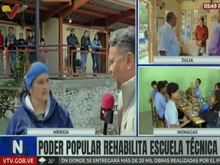 Mérida | Poder Popular rehabilita espacios integrales de la E.T. Jesús Manuel Jáuregui