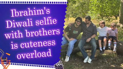 Ibrahim Ali Khan shares adorable Diwali selfies with kid brothers Taimur and Jeh