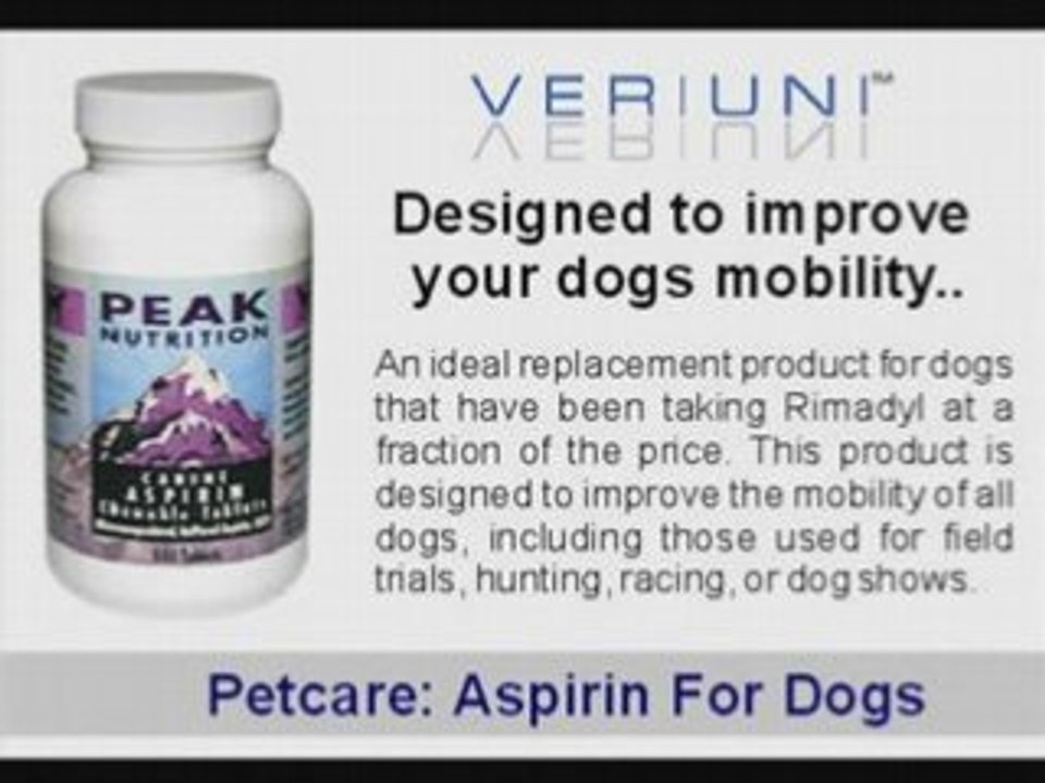 Dog Aspirin | Aspirin For Dogs | Canine Pain Relief