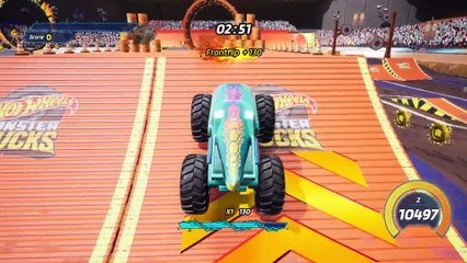 YARIŞ   H015 - HOT WHEELS MONSTER TRUCK STUNT MAYHEM 1080P HD GAMEPLAY