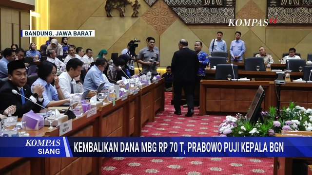 Presiden Prabowo Puji Kepala BGN Usai Kembalikan Dana MBG Rp 70 Triliun: Pejabat Pertama!