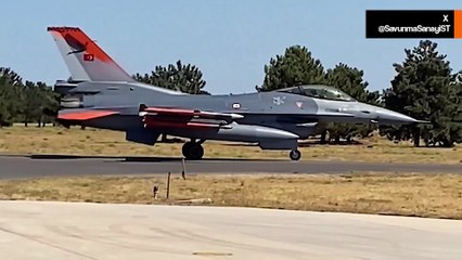Video: Turkish F-16 tests air-to-air missiles from the GÖKTUĞ project