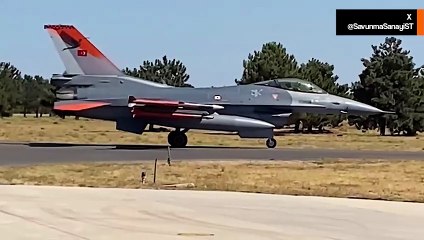 Video: Türk F-16’sı GÖKTUĞ projesi kapsamında hava-hava füzelerini test etti