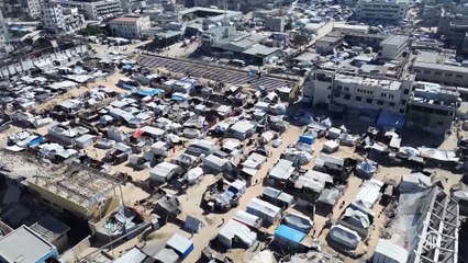 Han Yunus Belediye Stadyumu, yerinden edilmiş Filistinli ailelerin geçici evi oldu