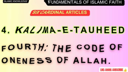 Fundamentals of Islamic Faith
