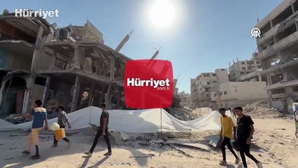 Ateşkes sonrası Nasr Mahallesi'ndeki yıkım gün yüzüne çıktı