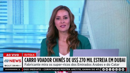 Carro voador chinês de US$ 270 mil estreia em Dubai; Bruno Meyer comenta