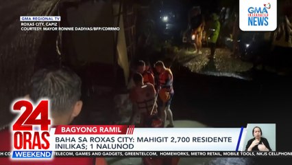 Baha sa Roxas City: 1 nalunod at mahigit 2,700 inilikas | 24 Oras Weekend
