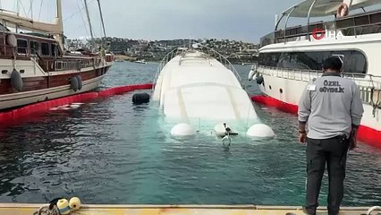 Bodrum’da 40 milyon TL’lik yat sulara gömüldü