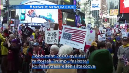 Több tízezren vonultak az utcákra a Trump-ellenes „No Kings" tüntetéseken