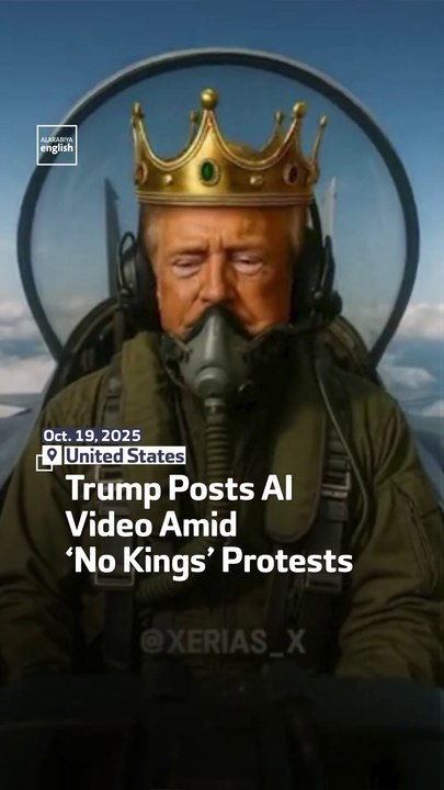 Trump Posts AI Video Amid ‘No Kings’ Protests