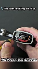 WW2 Dynamo Torch Restoration | Vintage Military Light Restored to Working Condition