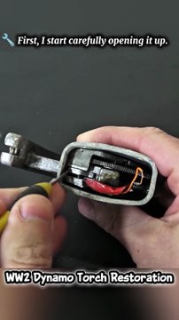 WW2 Dynamo Torch Restoration | Vintage Military Light Restored to Working Condition