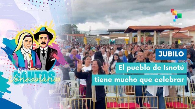 Fieles venezolanos festejan canonización de santos