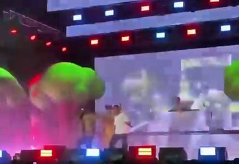 El Crok canta en concierto de Jowell y Randy tras ser condenado a cinco años de prisión