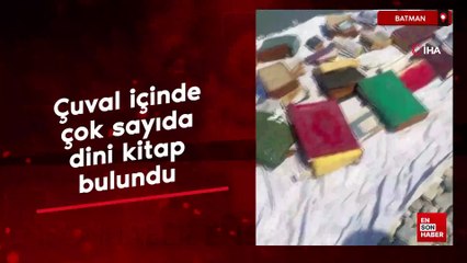 Batman Çayı kenarında çuval içinde çok sayıda dini kitap bulundu