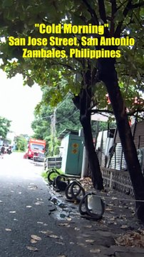 Cold Morning - San Jose Street in San Antonio, Zambales, Philippines