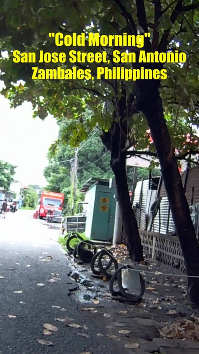 Cold Morning - San Jose Street in San Antonio, Zambales, Philippines