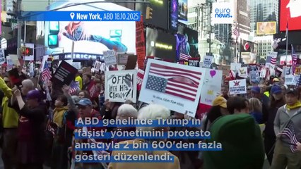 ABD'de 'Krallara Hayır' gösterileri: Binlerce kişi Trump yönetimini protesto etti