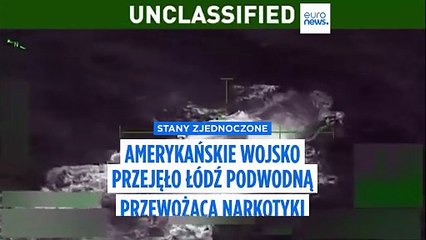 Nagranie ukazuje atak USA na podejrzaną łódź podwodną z narkotykami na Karaibach