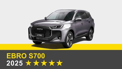 Le SUV compact Ebro s700 crédité de cinq étoiles aux crash-tests Euro NCAP 2025