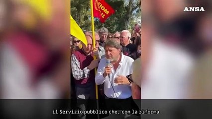 Roma, Ranucci parla alla manifestazione in sua solidarieta'