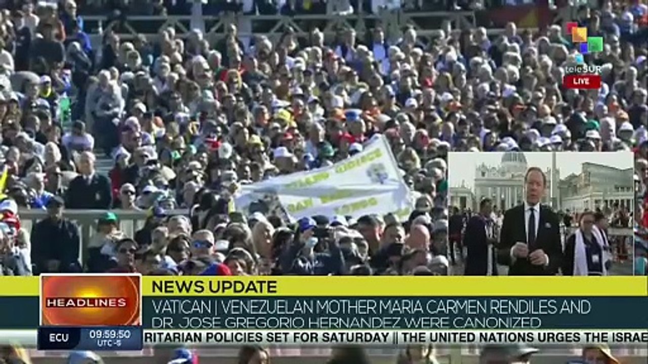 Vatican, Venezuelan Mother Maria Carmen Rendiles and Dr. Jose Gregori Hernandez were canonized