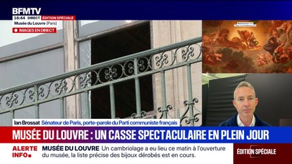 Cambriolage au Louvre: Ian Brossat appelle à "une prise de conscience de la ministre de la Culture" sur les questions de sécurité
