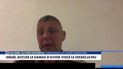 Colonel Olivier Rafowicz : «Ces violations nous obligent à réagir»