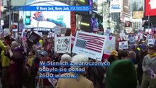 Dziesiątki tysięcy ludzi na ulicach USA w ogólnokrajowych protestach przeciwko Trumpowi "No Kings”