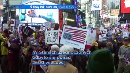 Dziesiątki tysięcy ludzi na ulicach USA w ogólnokrajowych protestach przeciwko Trumpowi "No Kings”