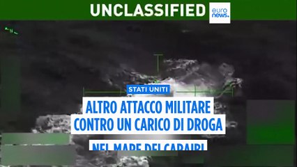 Video mostra l'attacco militare Usa a un sottomarino sospettato di trasportare droga nei Caraibi