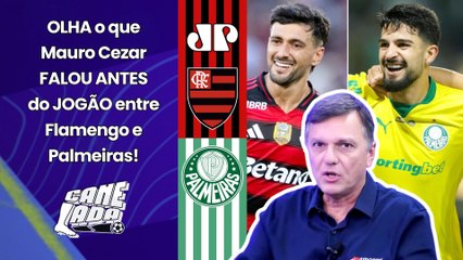 "Pra mim, se o Palmeiras GANHAR do Flamengo hoje..." OLHA o que Mauro Cezar FALOU antes do JOGÃO!
