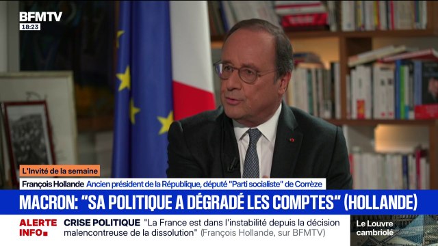 Crise politique: pour François Hollande, ancien président de la République, c'est Bruno Retailleau qui a mis la pagaille chez les Républicains