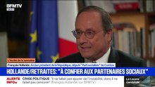 Réforme des retraites: pour François Hollande, ancien président de la République, le Parti socialiste "fixe le jeu"