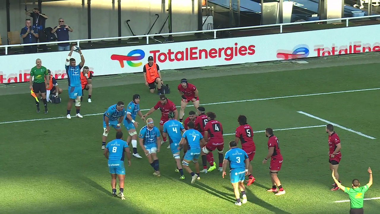 TOP 14 - Essai de Jordan UELESE (MHR) - Montpellier Hérault Rugby - LOU Rugby
