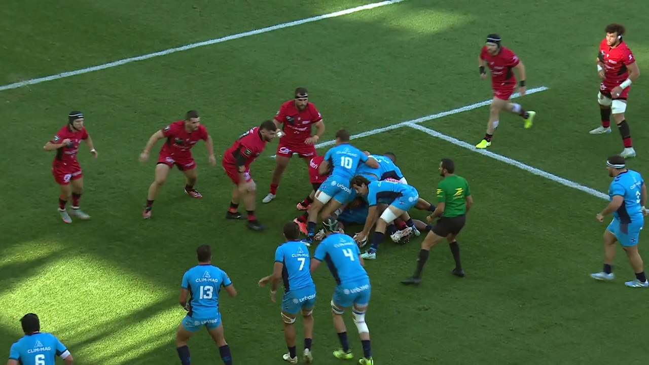 TOP 14 - Essai de Lenni NOUCHI (MHR) - Montpellier Hérault Rugby - LOU Rugby