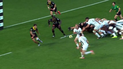 TOP 14 - Essai de Paul VALLEE 2 (USM) - Stade Rochelais - US Montauban