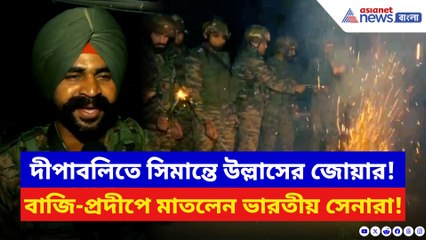 সীমান্তে দীপাবলির জোয়ার! বাজি-প্রদীপে মাতলেন ভারতীয় জওয়ানরা