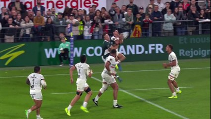 TOP 14 - Essai de Emilien GAILLETON (SP) - Section Paloise - Stade Toulousain