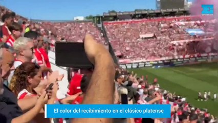 El recibimiento en el clásico platense