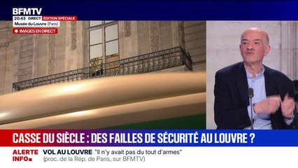 Cambriolage au Louvre: "Ce genre d'attaque est prémédité", explique Alain Bauer, professeur de criminologie