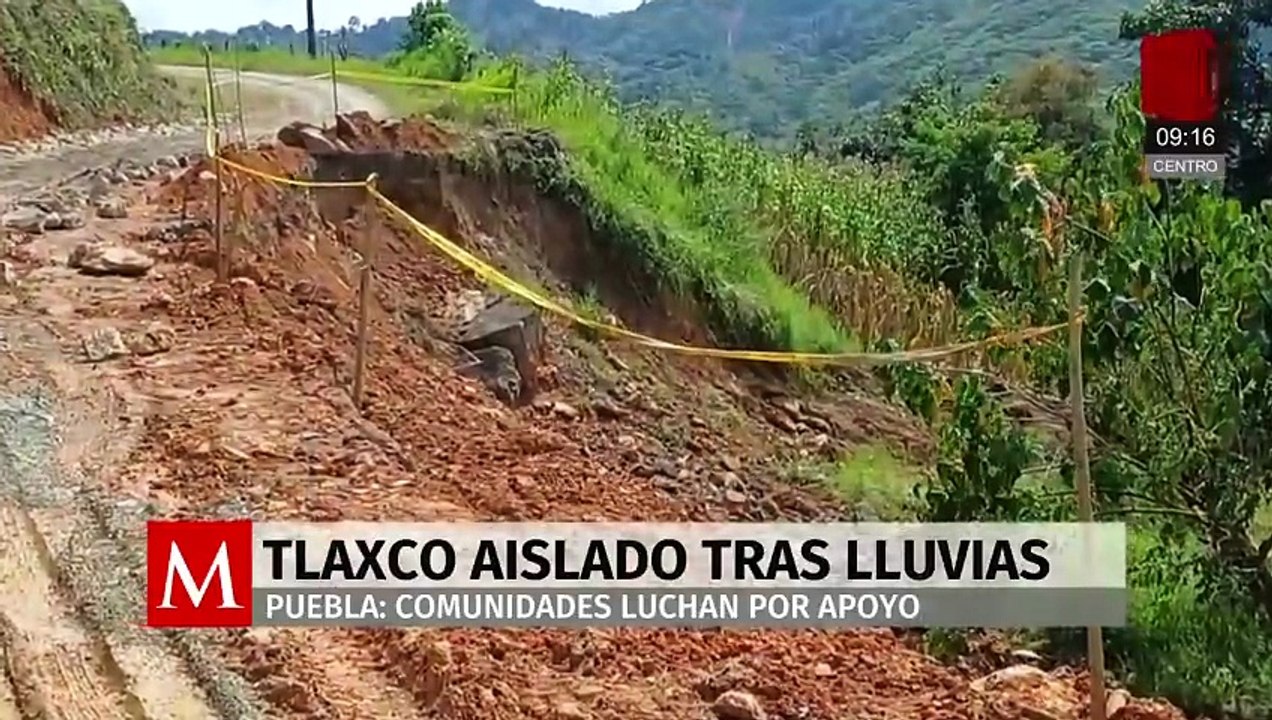 Lluvias torrenciales dejan comunidades incomunicadas en la Sierra Norte de Puebla