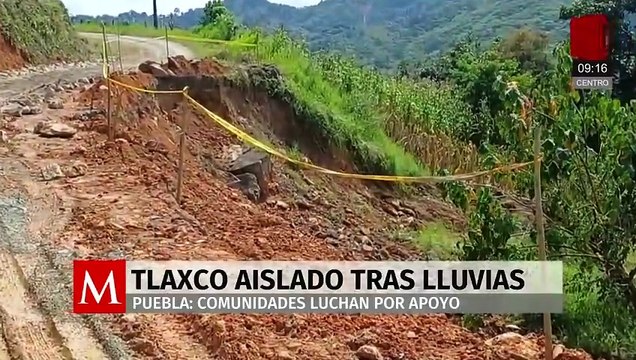 Lluvias torrenciales dejan comunidades incomunicadas en la Sierra Norte de Puebla