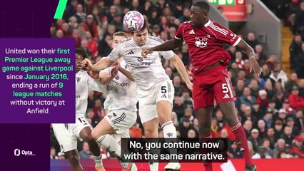 United 'the same team' despite breakthrough victory over Liverpool - Amorim