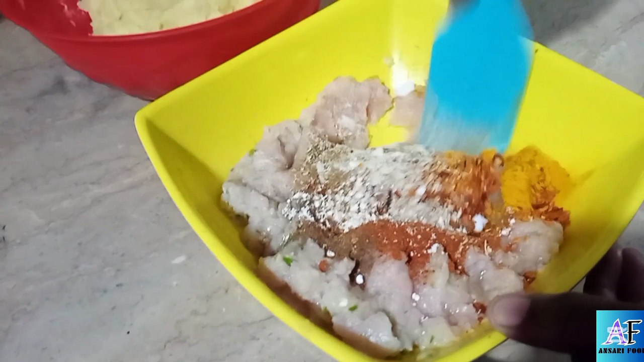 New Style Potato Chicken Kabab 🤤  Recipe by AnsariFoods