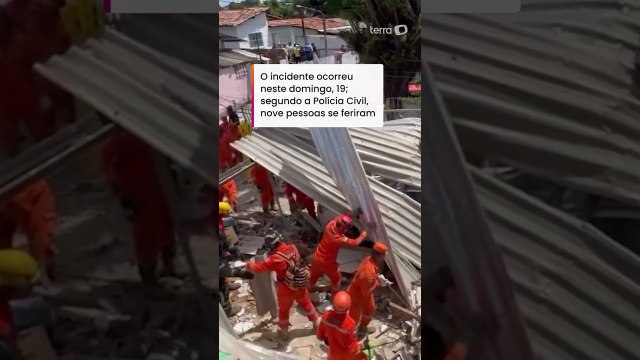 Desabamento de casas após explosão deixa ao menos dois mortos e feridos em Olinda (PE)